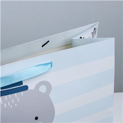 Пакет подарочный ламинированный, упаковка, «Hello», XL 49×40×19 см