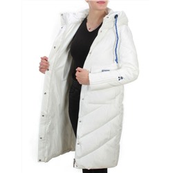 9190 WHITE Пальто зимнее женское EVCANBADY (200 гр. холлофайбера)