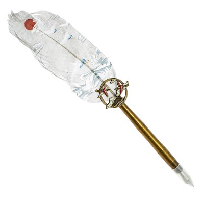 Набор подарочный: ручка перьевая, чернила (5 цветов), чернильница, L11 W4 H26 см