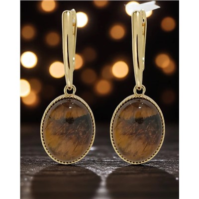 Серьги "Тигровый глаз"