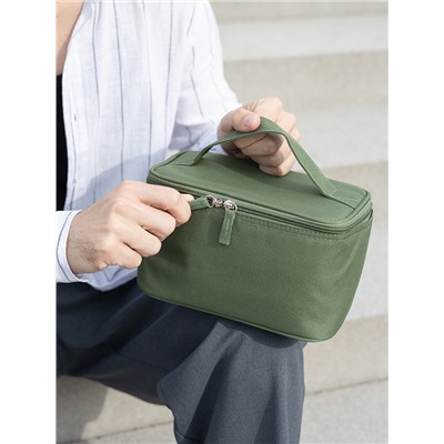 Термосумка для ланч-бокса/косметики/лекарств Smart Picnic, S, темно-зеленая