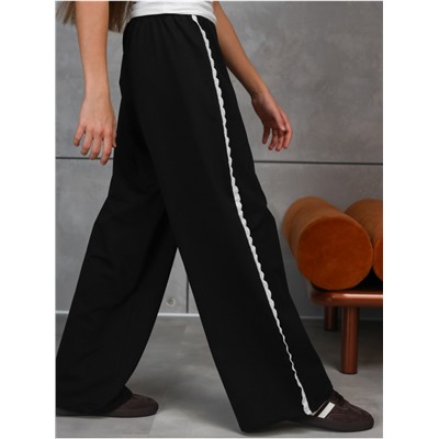 Брюки "Ажур" Черный Девочка