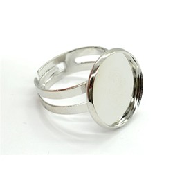 Основа для кольца 16мм серебристая