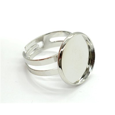 Основа для кольца 16мм серебристая