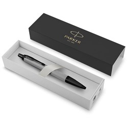 Ручка шариковая Parker "IM Achromatic Grey" синяя, 1,0мм, подарочная упаковка