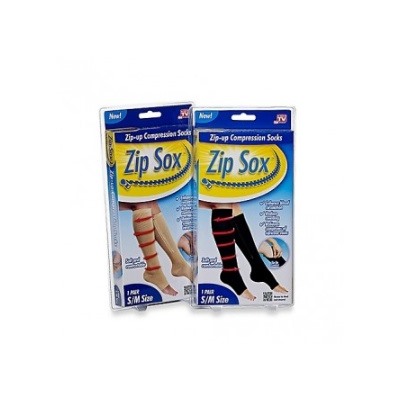 TV-375 Гольфы на молнии с открытым носом ц. бежевый р. S/M - обхват икры до 42 см.- длина 50 см.