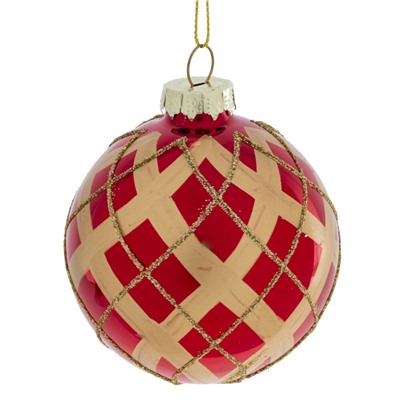 GAEM Набор из 12шт Украшение новогоднее "Шар", D 8 см, L35 W25 H8,5 см