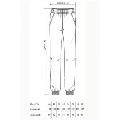 Брюки мужские 24-418M3-WB т.синий1
