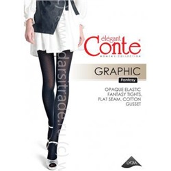 Колготки женские Fantasy Graphic Conte Дроп