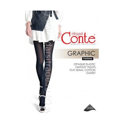 Колготки женские Fantasy Graphic Conte Дроп