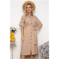 Платье Фруктовый коктейль (бежевое) П13656-18М