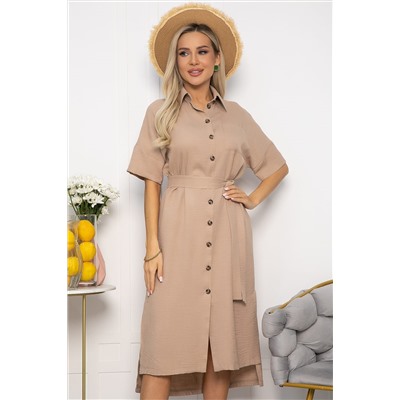 Платье Фруктовый коктейль (бежевое) П13656-18М