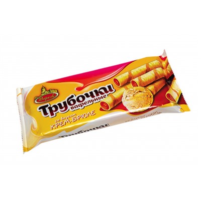 Вафельные трубочки Со вкусом Крем-брюле 180г/Вереск