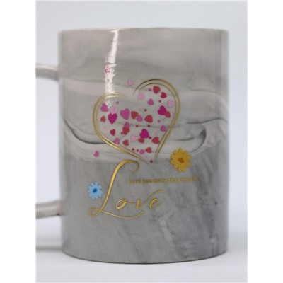 Набор кружек 2 шт. «Love you more than myself», (300 ml)