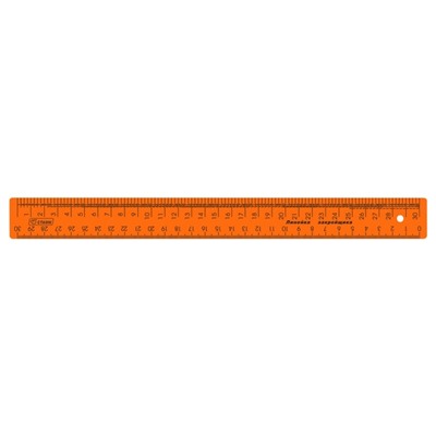 Линейка закройщика 30 см Стамм "Neon", оранжевая, МИКС