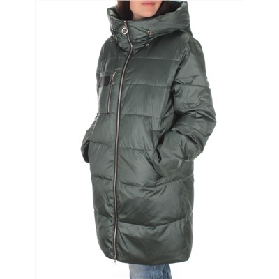 S21121 GRAY/GREEN Куртка зимняя женская (150 гр. холлофайбера)