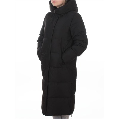 L667 BLACK Пальто зимнее женское (200 гр. холлофайбер)