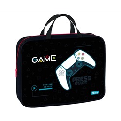 Папка текстильная с ручками 1 отделение, А4 Först "Game", 350*265*80мм, текстиль, на молнии