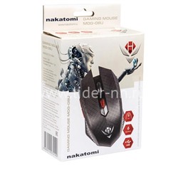 Мышь проводная NAKATOMI игровая Gaming MOG-08U 6 кнопок (черная)
