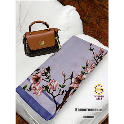 Платок утепленный Сакура цвет 3040/3 (сиреневый)