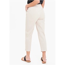 Button Tab Cropped Trousers