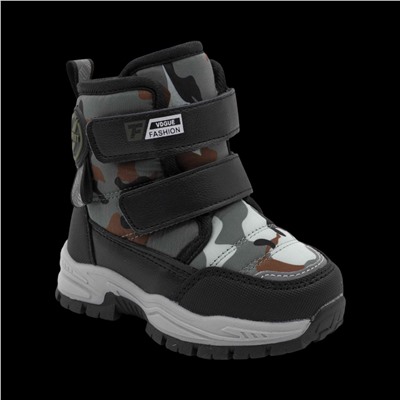 Ботинки на меху С7719-9 серые