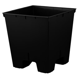 Горшок для цветов InGreen London CUBE 300х300х564 мм 34 л c дренажной вставкой IG780411026 вулканический серый