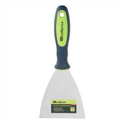 Шпательная лопатка из нержавеющей стали, 100 мм, двухкомпонентная ручка Сибртех