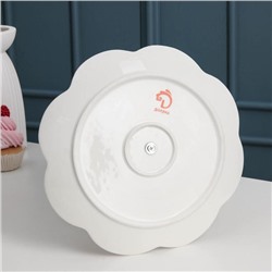 Этажерка - фруктовница Доляна «Сьюзен», 3 яруса, d=15/20/26 см, фарфор, белая