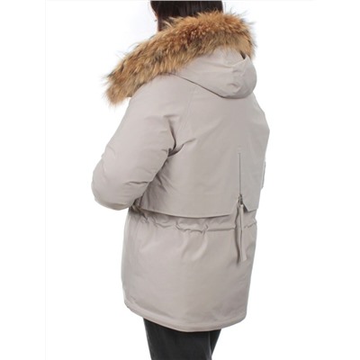 7350 BEIGE Куртка зимняя женская (200 гр. холлофайбер)