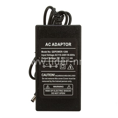 Блок питания 20V/4.0A (5.5*2.1)