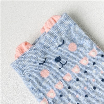 Набор детских носков «Мишки» голубой, 4 пары