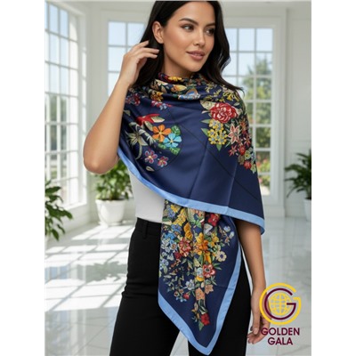 Платок шелковый большой "Парижанка" Арт 2428/27