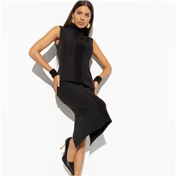 Платье-футляр элегантное, Поцелуй удачи (с манжетами)