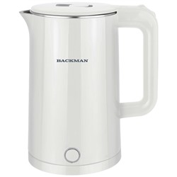 Чайник BACKMAN BM-TEA 715  2200Вт обьем 1,8 л нержавеющей стали и пластика (12)