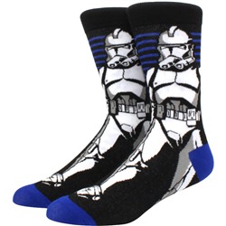 09271 Star Wars | Носки "Штурмовик", р-р 38-45 (черный, голубые полоски)