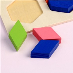 Головоломка «Фигуры. Дроби и целое» 3 × 3 см, до 1/3