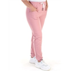 QB-84 PINK Брюки спортивные женские (95% хлопок, 5% стрейч) P&S