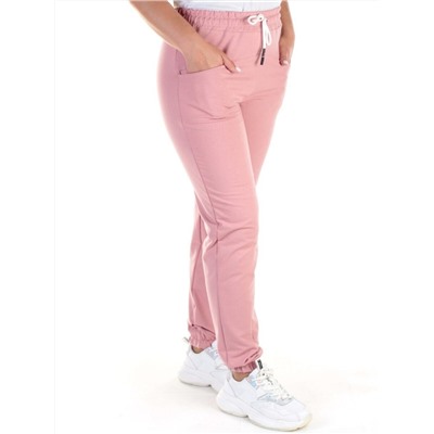 QB-84 PINK Брюки спортивные женские (95% хлопок, 5% стрейч) P&S