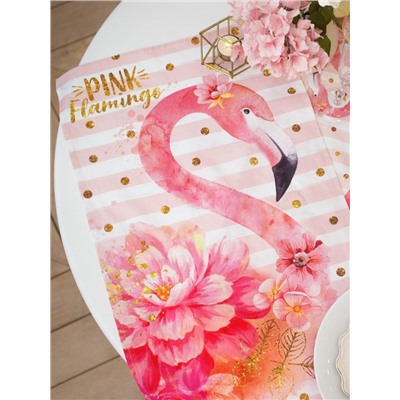 Полотенце "Этель" Pink flamingo 40х67 см, 100% хлопок, саржа 190 гр/м2