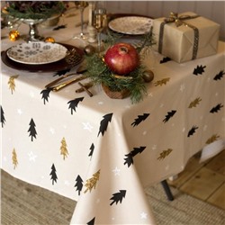 Скатерть новогодняя «Доляна» Christmas mood=146×110± 3 см, 100% хлопок, рогожка 164 г/м²