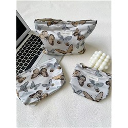 Retro capacious cosmetic bag, handheld organizer bag to go out, travel bag, liner, Chinese style