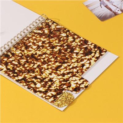 Фотоальбом на спирали 20 листов «Моё zoloto», объёмный элемент и 4 вкладки, 24×24 см