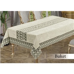 Скатерть 160x220 см. BUKET EKRU - Maison Royale