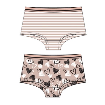 Трусы для девочки, 2 шт. в комплекте