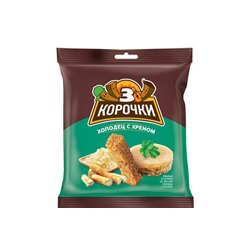 «3 Корочки», сухарики со вкусом холодца с хреном, 40 г