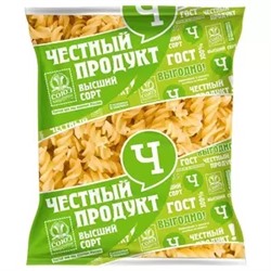 Честный Продукт Макароны СПИРАЛЬКА гр.В в/с 400гр