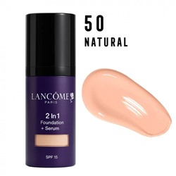 Тональный крем Lаncоме 2 in 1 Foundation + Serum SPF 15 30 ml #50 Natural