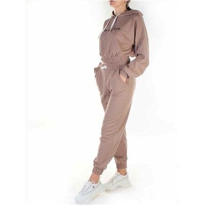 Y276 BROWN Спортивный костюм женский (100% хлопок)