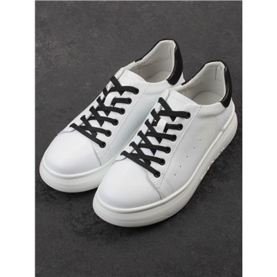 03-YC151-2 WHITE Кроссовки женские (натуральная кожа)